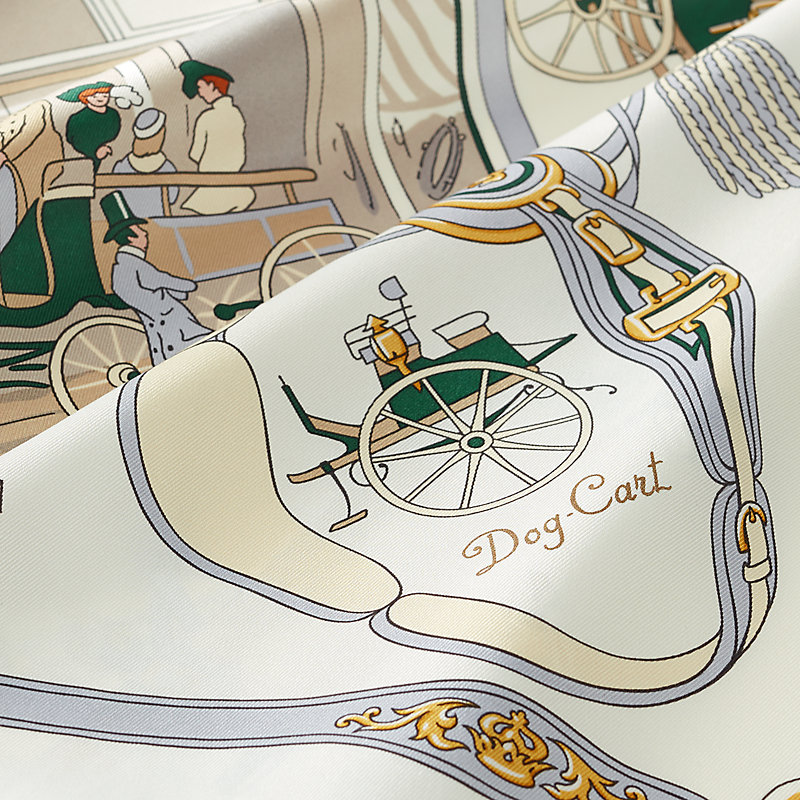 カレ 70 《パロニエ》 - ホワイト | Hermès - エルメス-公式サイト